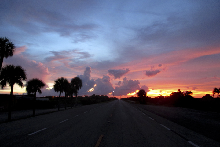 Sunset in the Everglades, Florida USA